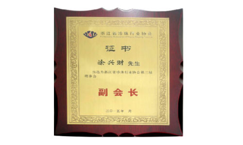 Vice President of the 3rd council of zhejiang pearl industry association