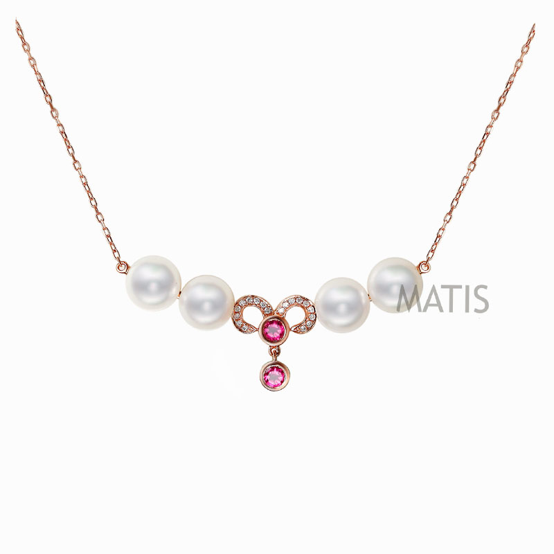 18K  Gold Pearl  Necklace