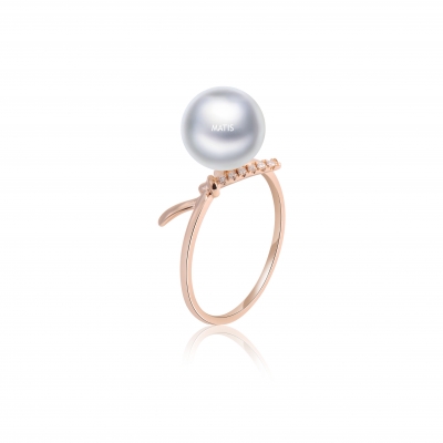 18K  Gold  Pearl  Ring