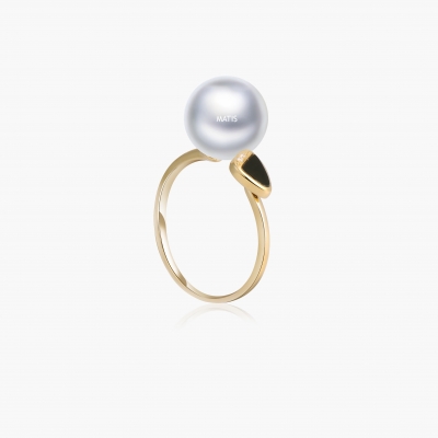 18K  Gold  Pearl  Ring