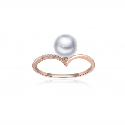 18K  Gold  Pearl  Ring