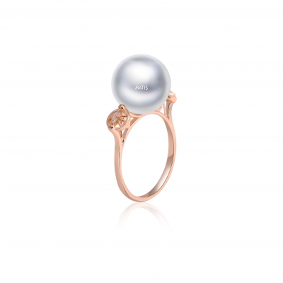 18K  Gold  Pearl  Ring