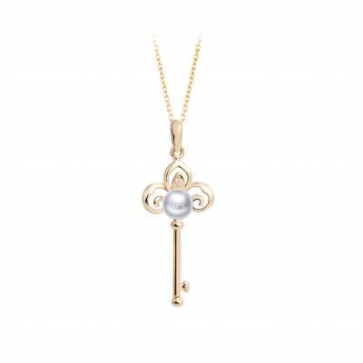 18K  Gold  Pearl  Pendant