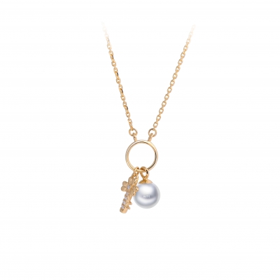 18K  Gold  Pearl  Pendant